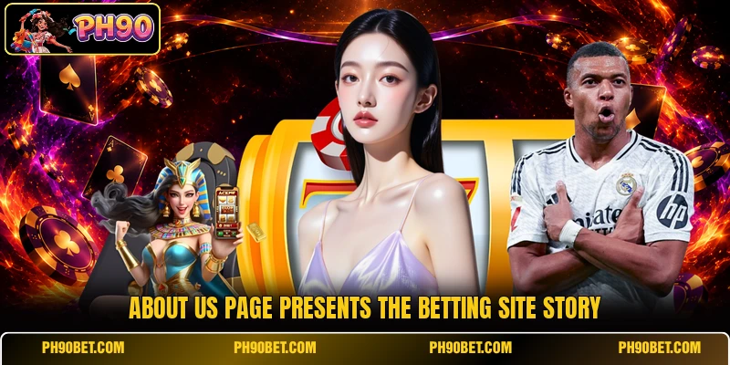 About us page presents the betting site story About us page presents the betting site story