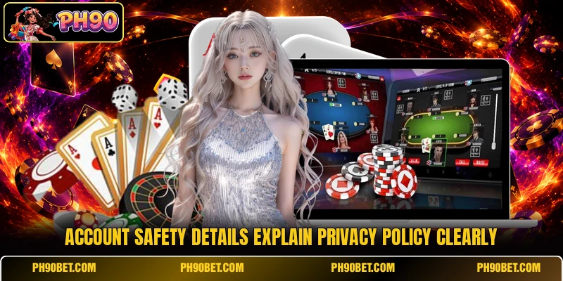 Account safety details explain privacy policy clearly Account safety details explain privacy policy clearly