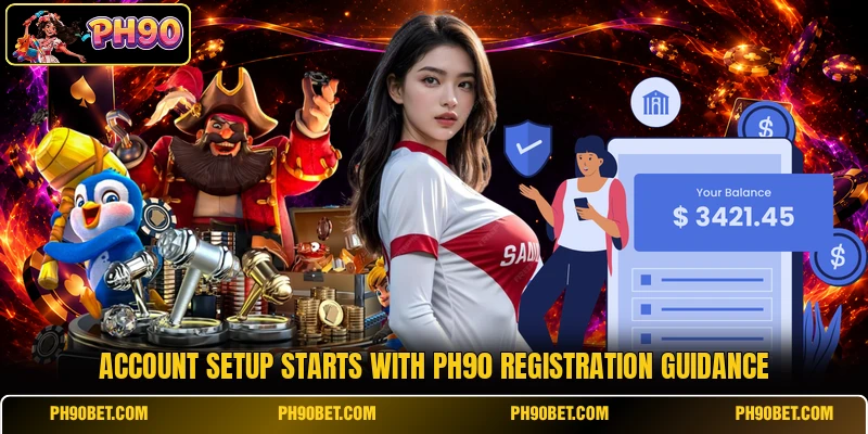Account setup starts with Ph90 registration guidance