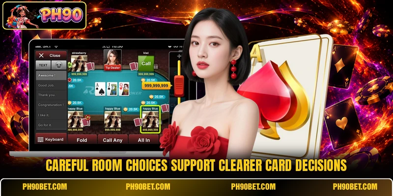 Careful room choices support clearer card decisions Careful room choices support clearer card decisions