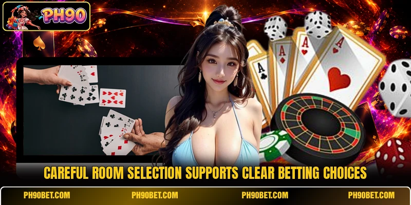 Careful room selection supports clear betting choices Careful room selection supports clear betting choices