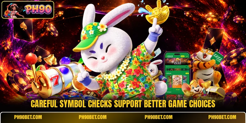 Careful symbol checks support better game choices Careful symbol checks support better game choices
