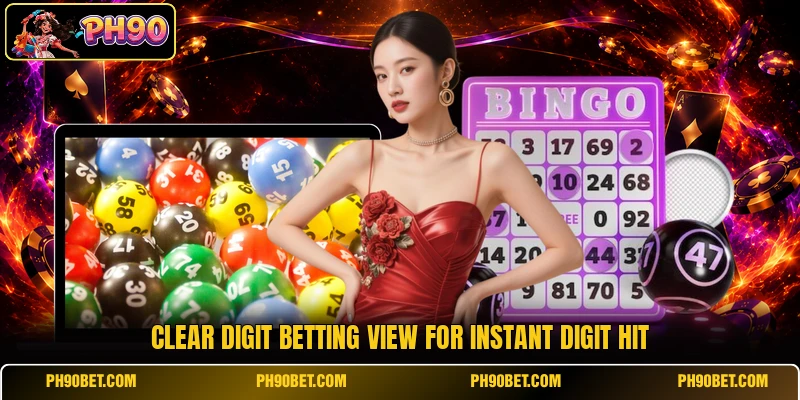 Clear digit betting view for Instant Digit Hit Clear digit betting view for Instant Digit Hit