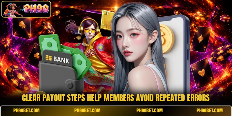 Clear payout steps help members avoid repeated errors Clear payout steps help members avoid repeated errors