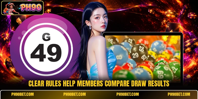Clear rules help members compare draw results Clear rules help members compare draw results