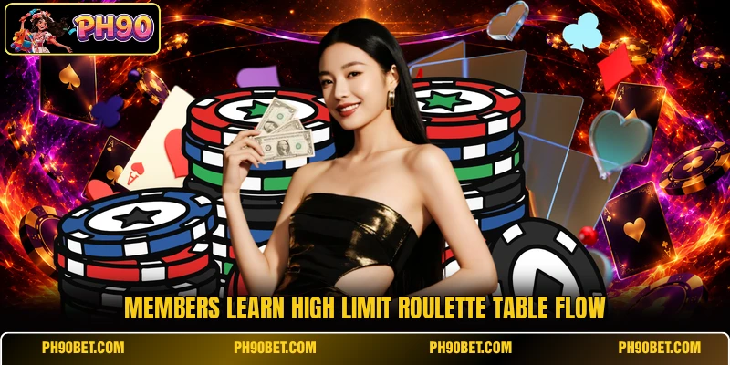 Members learn High Limit Roulette table flow Members learn High Limit Roulette table flow