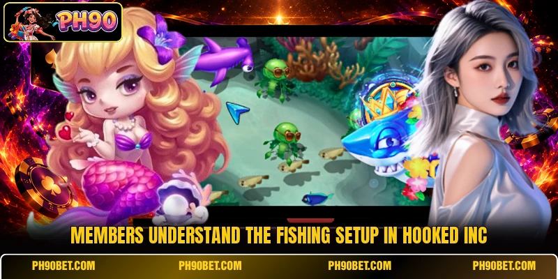 Members understand the fishing setup in Hooked Inc Members understand the fishing setup in Hooked Inc