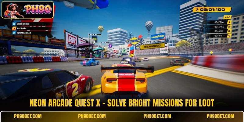 Neon Arcade Quest X - Solve Bright Missions For Loot