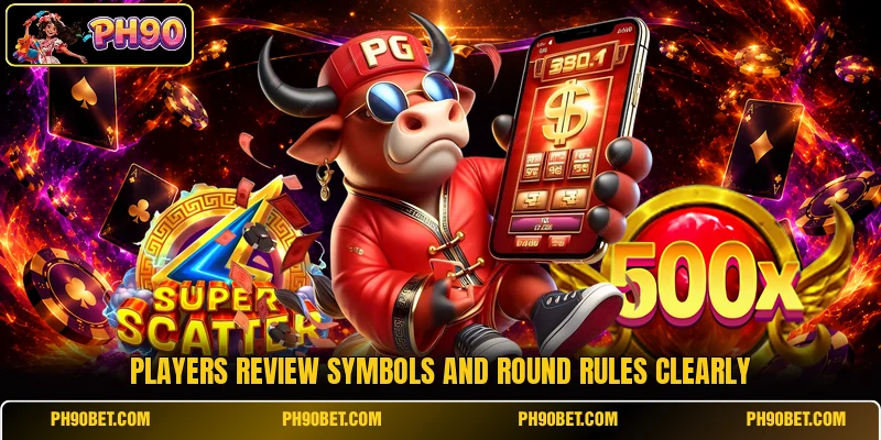 Players review symbols and round rules clearly Players review symbols and round rules clearly