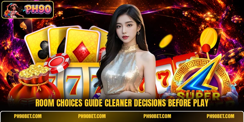 Room choices guide cleaner decisions before play Room choices guide cleaner decisions before play