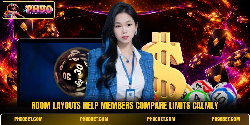 Room layouts help members compare limits calmly Room layouts help members compare limits calmly