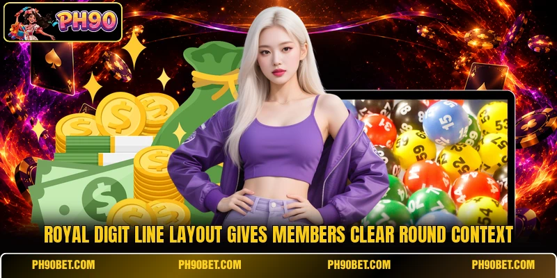 Royal Digit Line layout gives members clear round context Royal Digit Line layout gives members clear round context