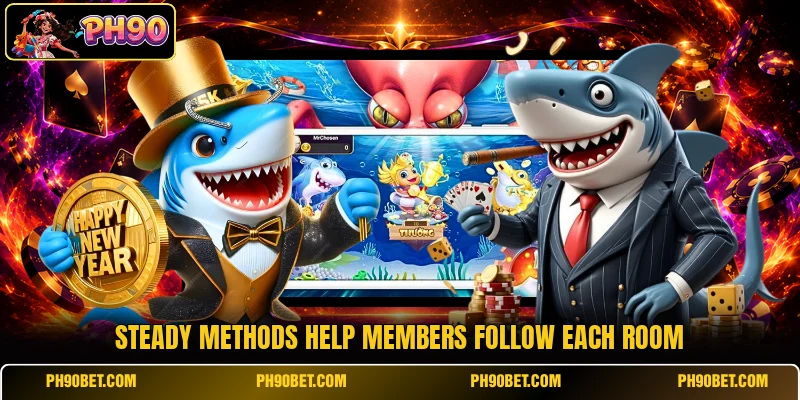 Steady methods help members follow each room Steady methods help members follow each room